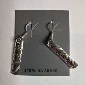 Sterling Silver Geometric Earrings